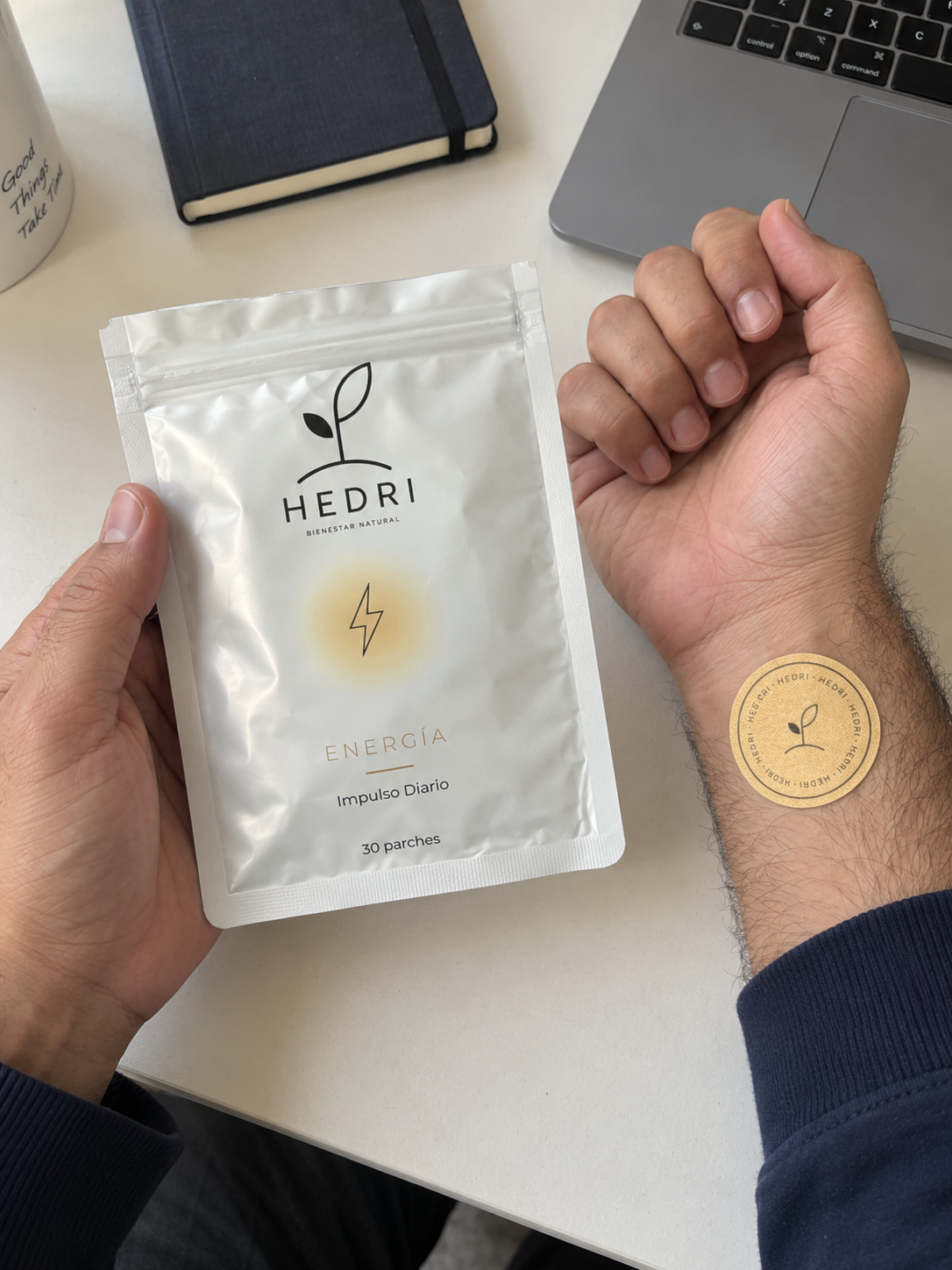 Escena ilustrativa con productos HEDRI