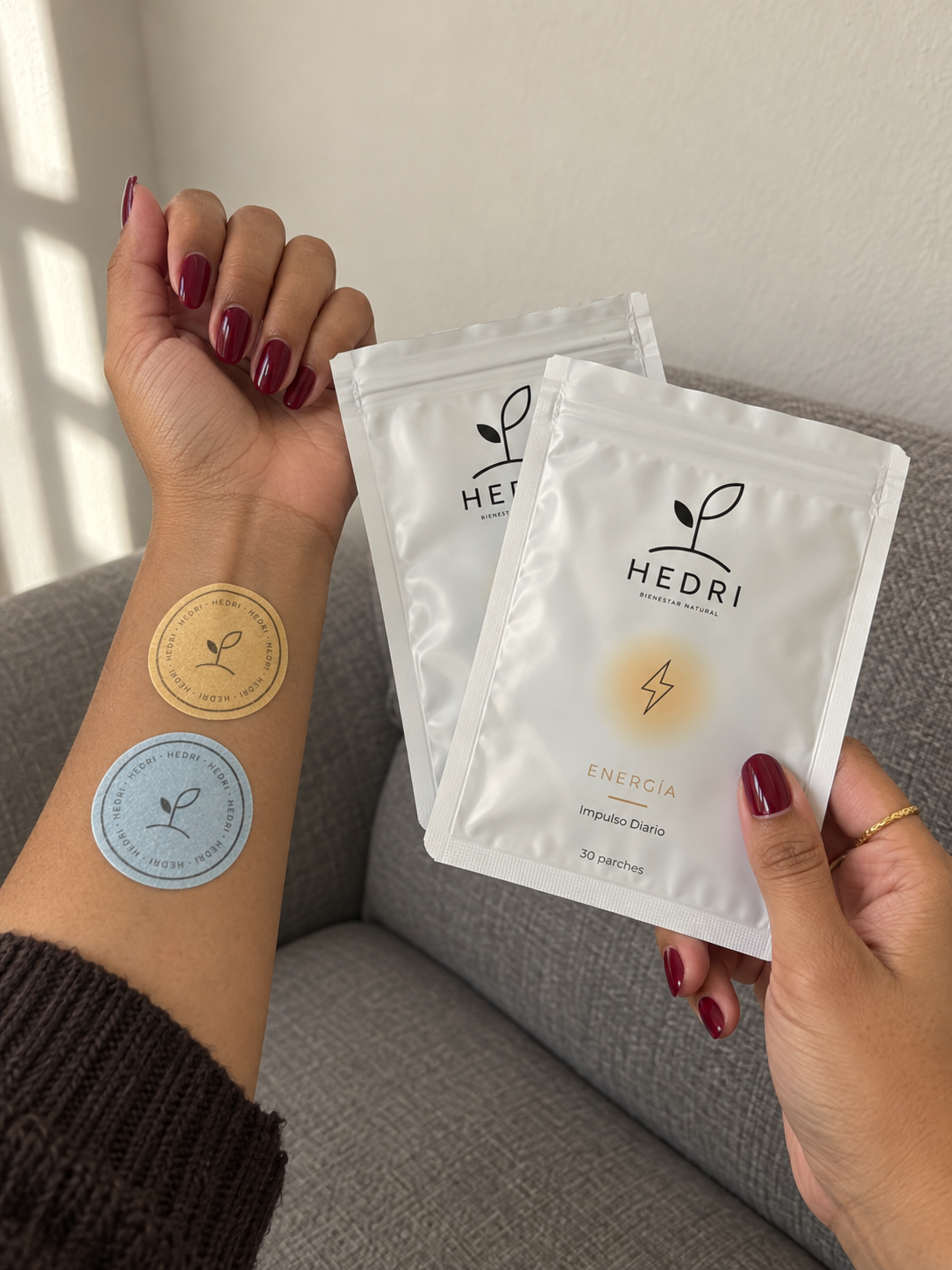 Escena ilustrativa con productos HEDRI
